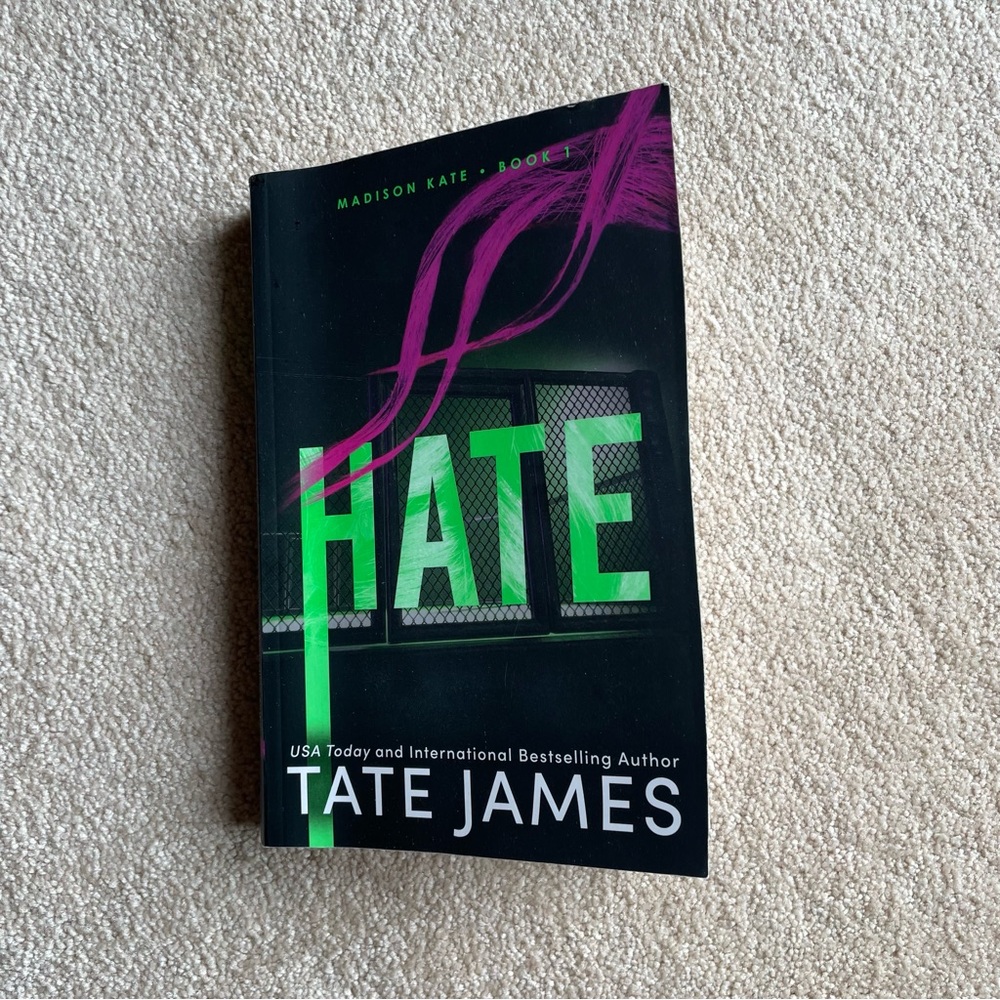 Hate by Tate James paperback